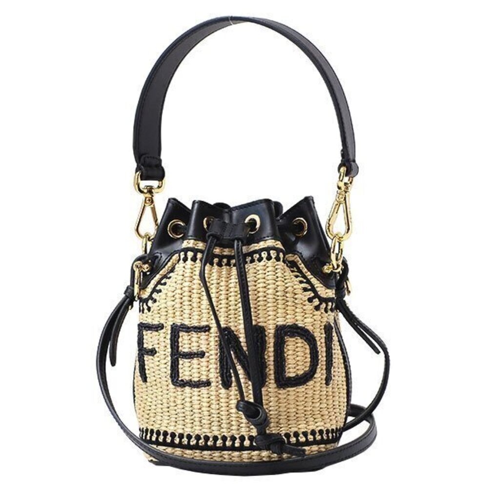 Fendi Montresor Leather Natural Bag